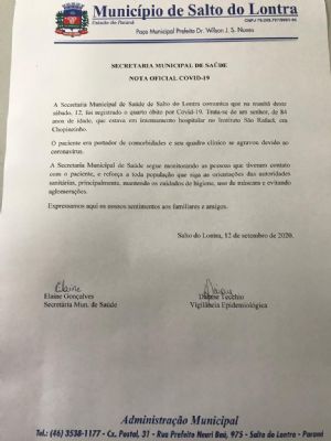 Registrado quarto bito pela Covid-19