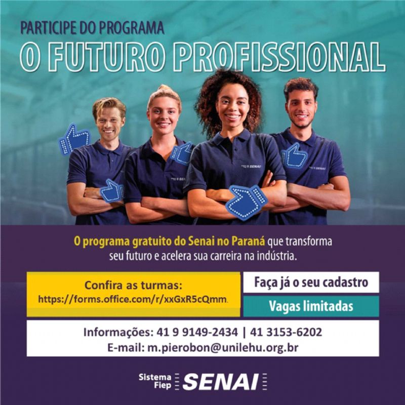 Novo Programa do Senai prepara jovens para o mercado de trabalho
