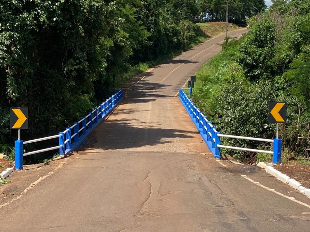 Melhorias na ponte na saída para a comunidade de São Jorge