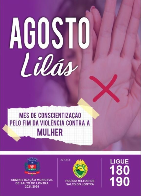 Salto do Lontra aborda Campanha Agosto Lilás