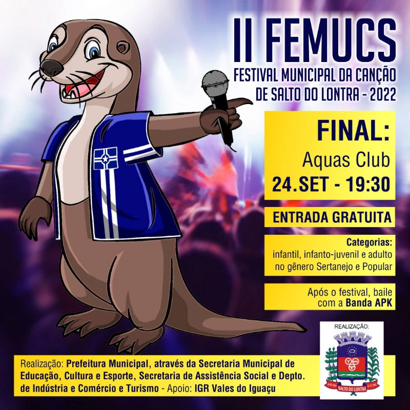 Final do Femucs, sbado, dia 24, no Aquas Club, com entrada gratuita