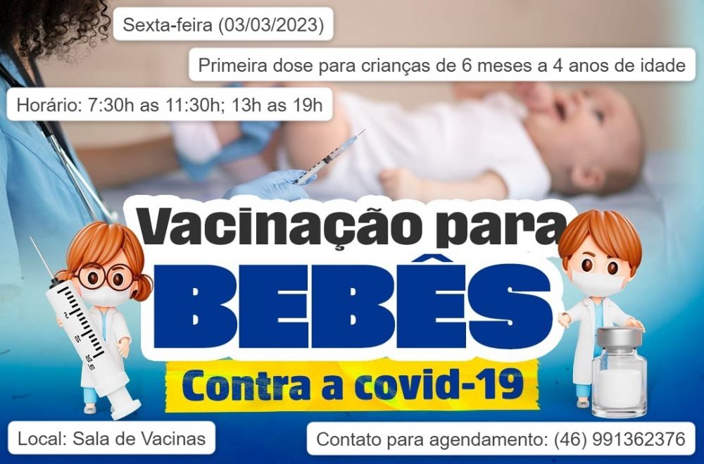 Nesta sexta-feira, 03, haverá vacinação em crianças contra a Covid-19