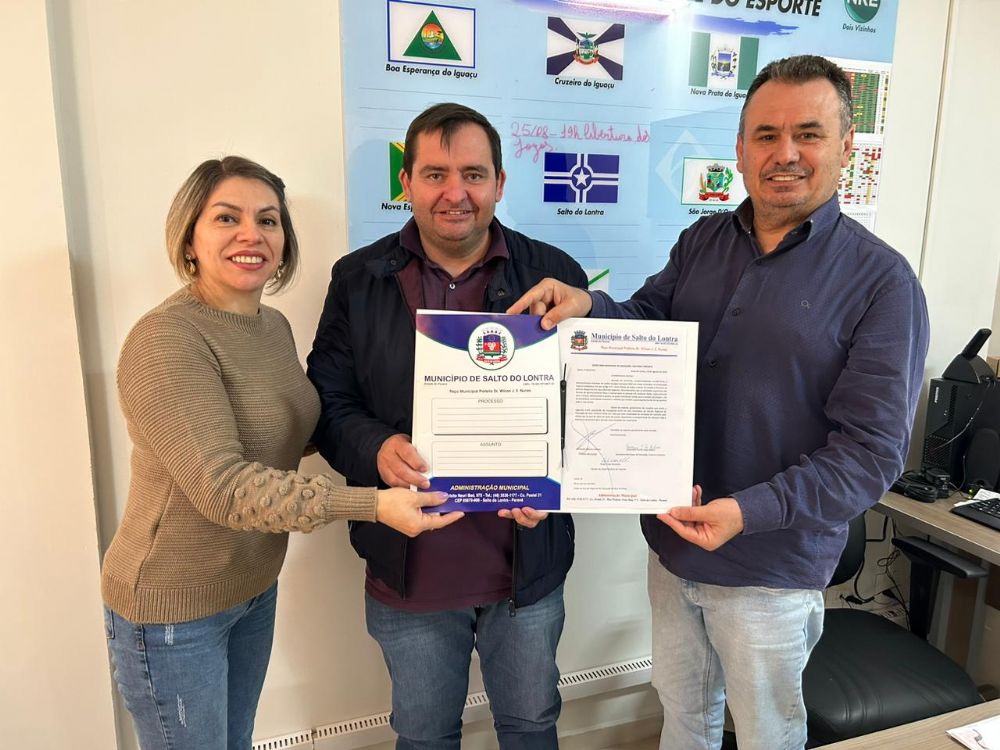 Salto do Lontra protocola pedido no NRE para sediar jogos escolares no ano que vem