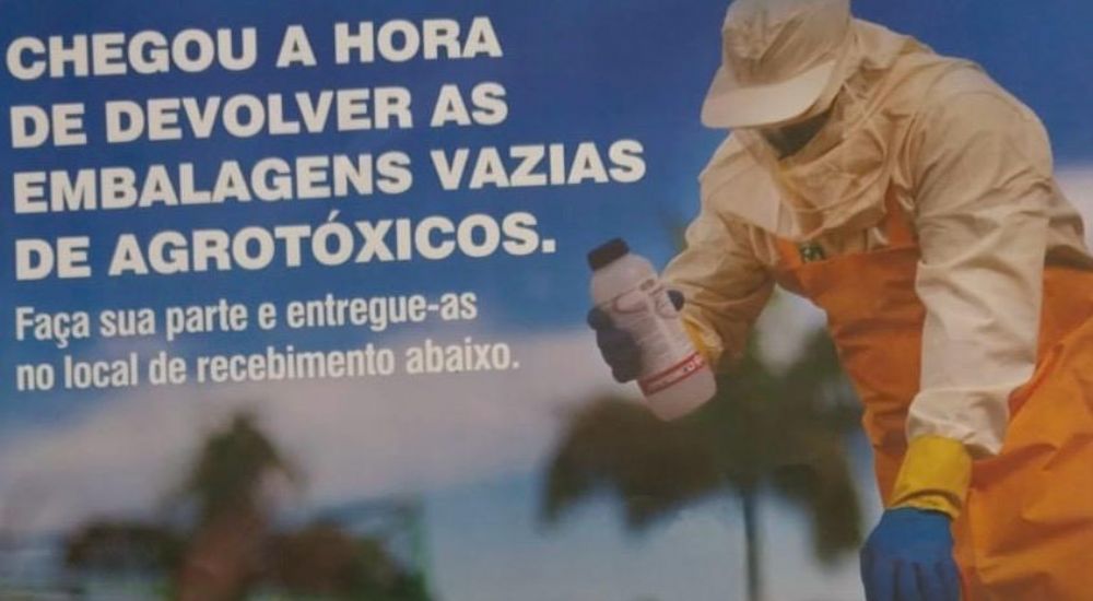 Produtores podem fazer entrega de embalagens vazias de agrotóxicos