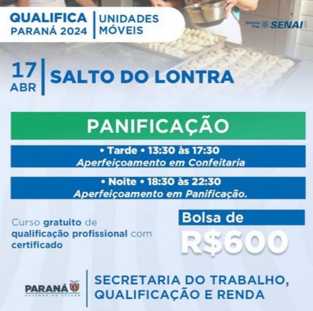 Encerradas inscries para curso gratuito de qualificao profissional