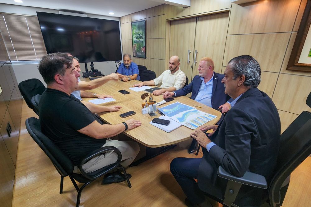 Prefeito Fernando Cadore trata de investimento na orla do Salto