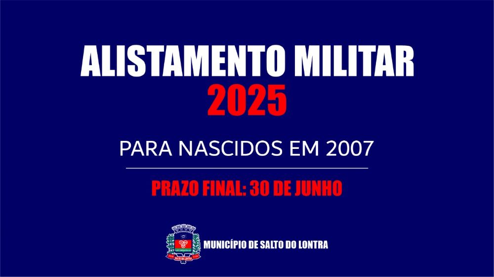 Jovens que completam 18 anos em 2025 devem fazer o alistamento militar