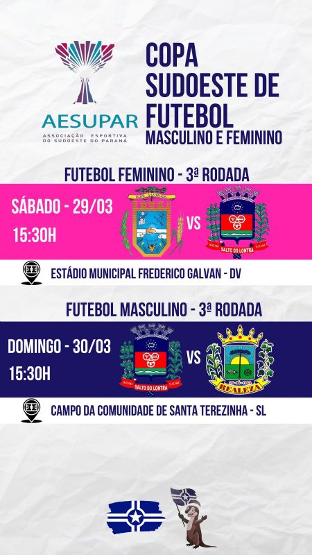 Salto recebe Realeza pela Taa Sudoeste de Futebol