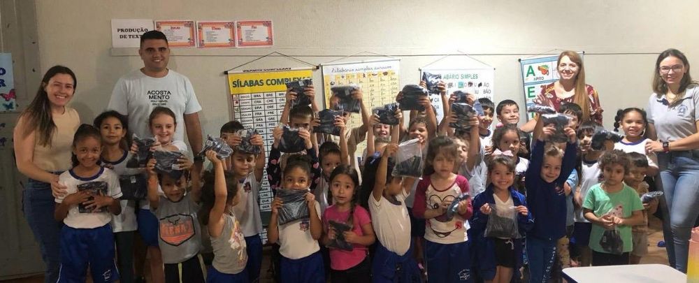 Assistncia Social leva oficinas para alunos de escola rural