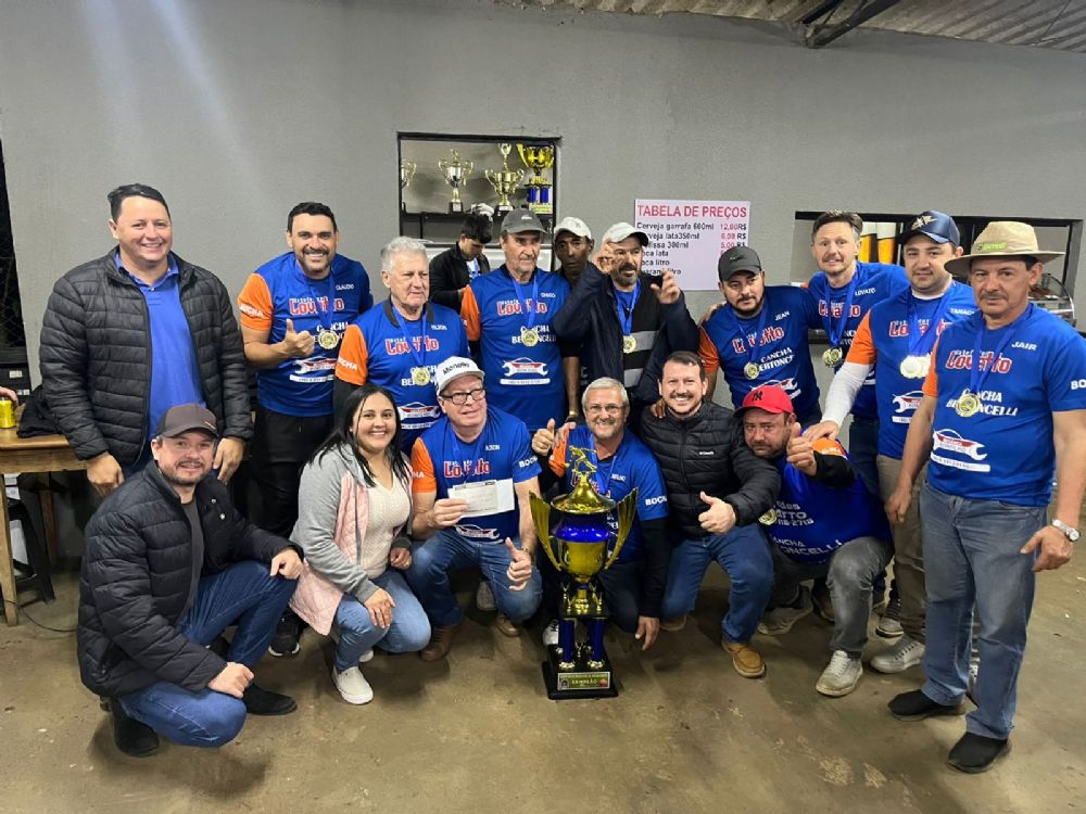 Mercado Ribeiro  campeo do Municipal de Bocha