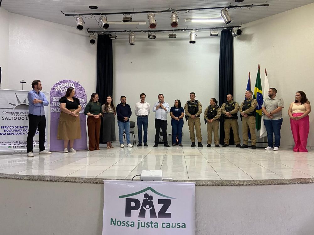Agosto Lils e Semana da Justia Pela Paz em Casa so temas de palestra