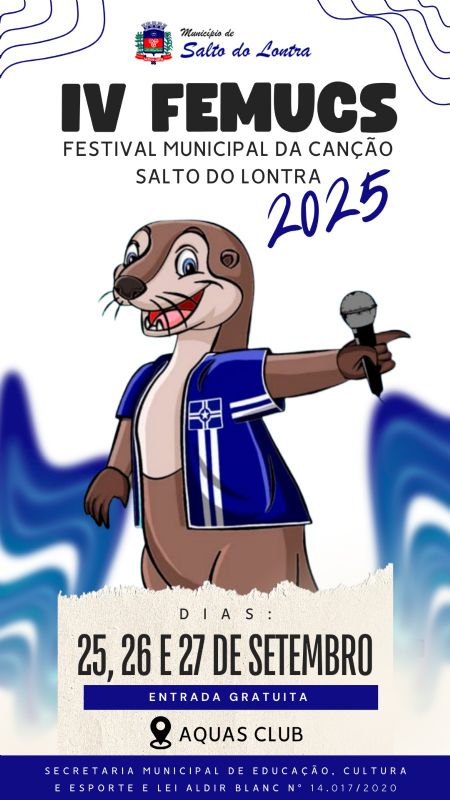 Começa hoje o IV FEMUCS – Festival Municipal da Canção de Salto do Lontra